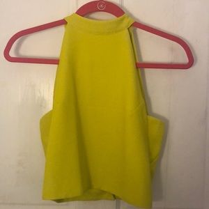 J.O.A backless green top